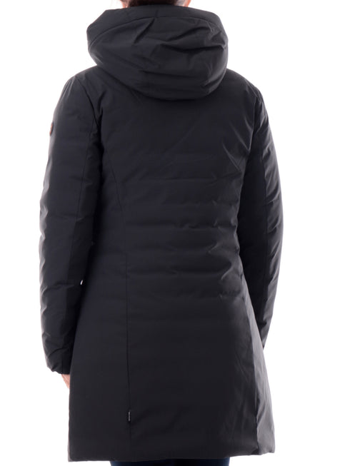 Save The Duck Parka lungo Cappotto Save The Duck Leyla da donna tessuto tecnico D45430WMATT21 1 - Francavilla Moda